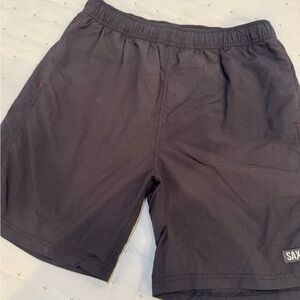 Saxx Black 2-in-1 Volley Swim Athletic Shorts fully lined
